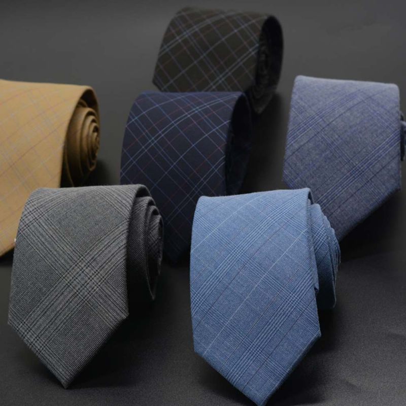 Grid-slips For Menn Marvel Plaid Men's Business Self Tie-sløyfe