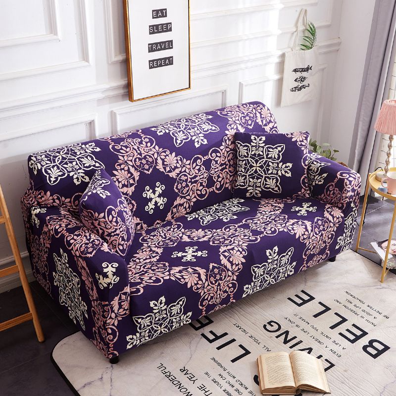 1/2/3/4 Seter Violet Home Myk Elastisk Sofatrekk Easy Stretch Slipcover Protector Couch