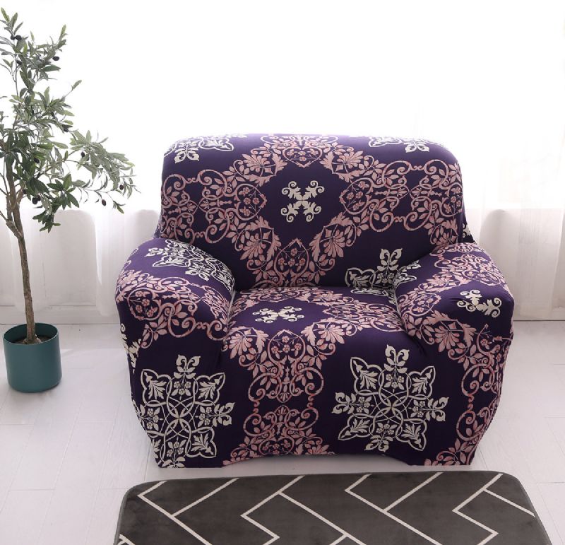 1/2/3/4 Seter Violet Home Myk Elastisk Sofatrekk Easy Stretch Slipcover Protector Couch