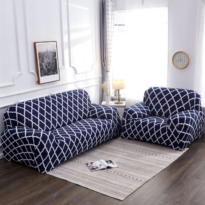 1/2/3/4-seters Alt-inkludert Elastisk Sofa-sofatrekk Stretch Tight Wrap Slipcovers Daybed-trekk