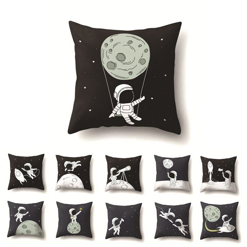 1 Stk Astronaut Creative Putetrekk Trykt Sofa