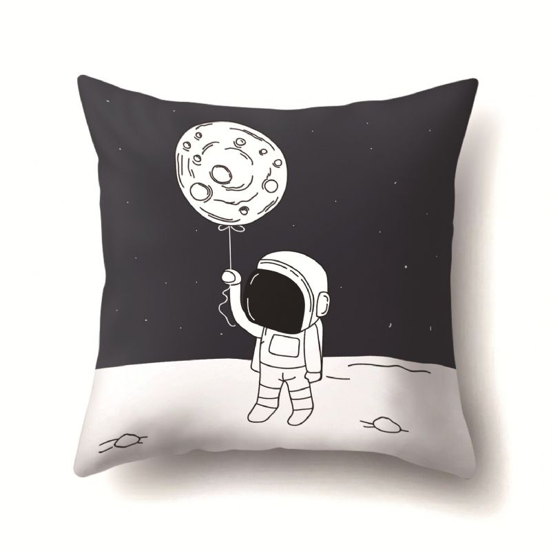 1 Stk Astronaut Creative Putetrekk Trykt Sofa