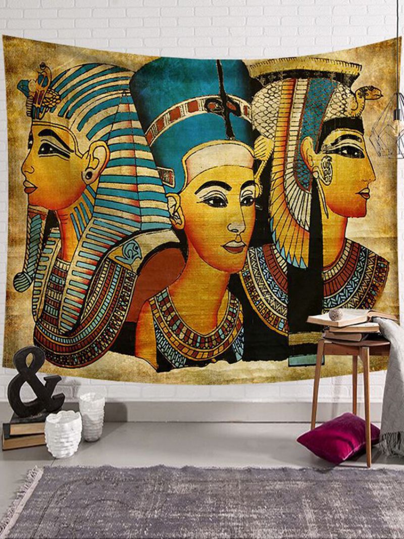 130*150/200*150 cm Ancient Egypt Portrettstil Vegghengende Billedvev Hjemmeinnredning Polyester