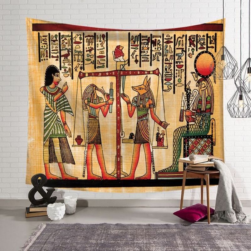 130*150/200*150 cm Ancient Egypt Portrettstil Vegghengende Billedvev Hjemmeinnredning Polyester