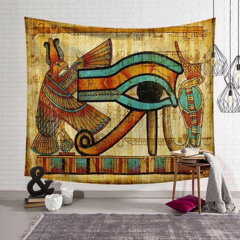 130*150/200*150 cm Ancient Egypt Portrettstil Vegghengende Billedvev Hjemmeinnredning Polyester