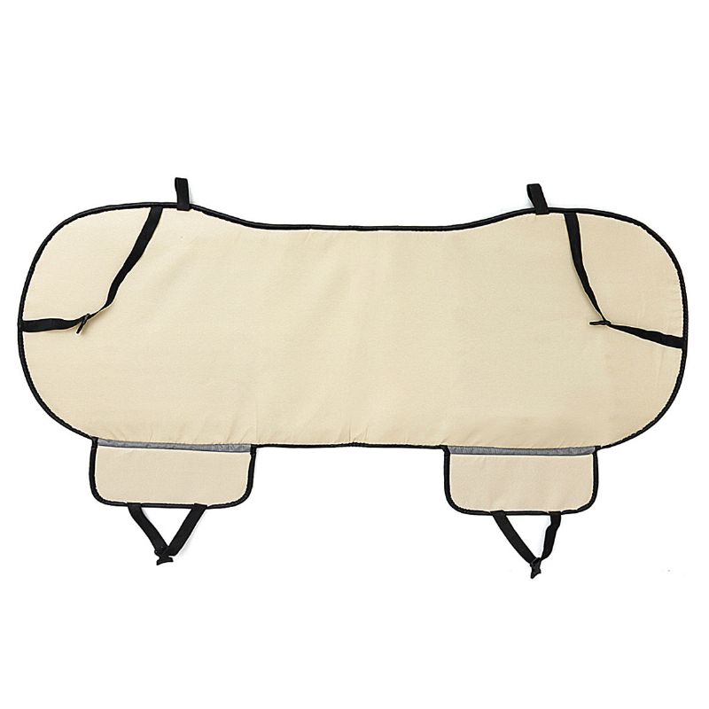 138*49cm Bilbaksetetrekk Universal Bambus Kullputepute Pu Svart Beige Grå