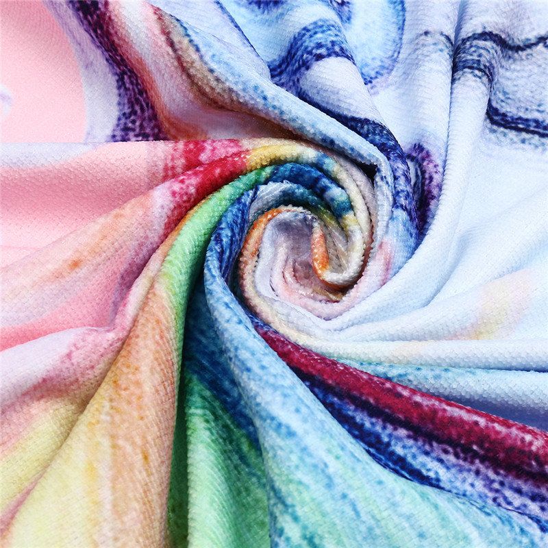 150 cm Unicorn Beach Throw Dusk Håndkle Hippie Rund Billedteppe Teppe Sengeteppe