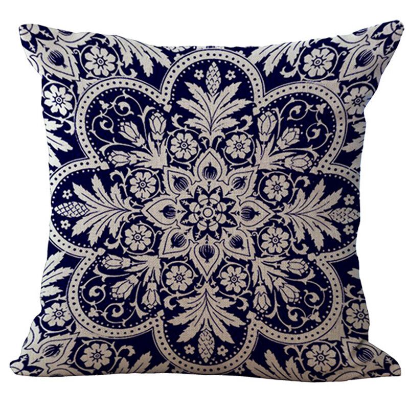 17 Tommer Putetrekk I Bomullslin Luksus Europeisk Stil Bohemian Deer Printed House Dekor