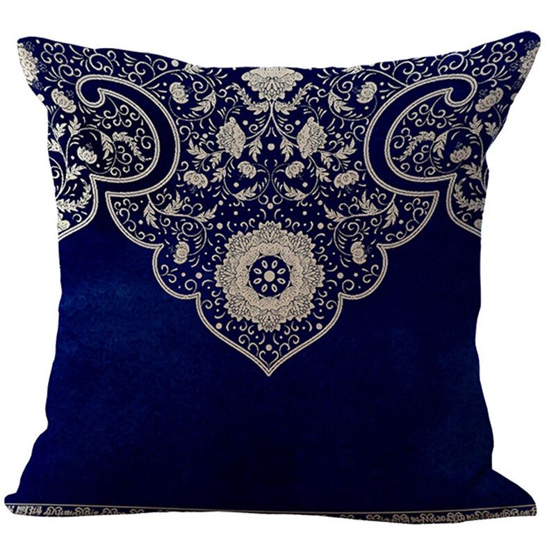 17 Tommer Putetrekk I Bomullslin Luksus Europeisk Stil Bohemian Deer Printed House Dekor