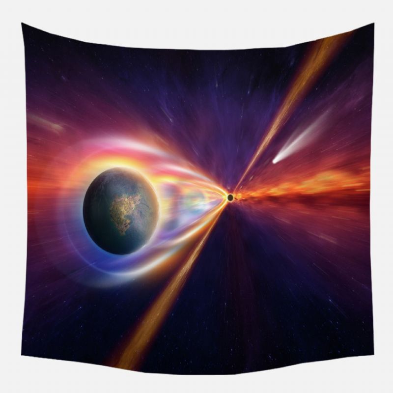 3d Universe Black Hole Galaxy Utskrift Tapet Vegghengende Home Stue Art Decor