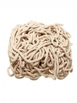 4/5/6 mm Makrametau Naturlig Beige Bomull Twisted Cord Håndverkshåndverk Nytt