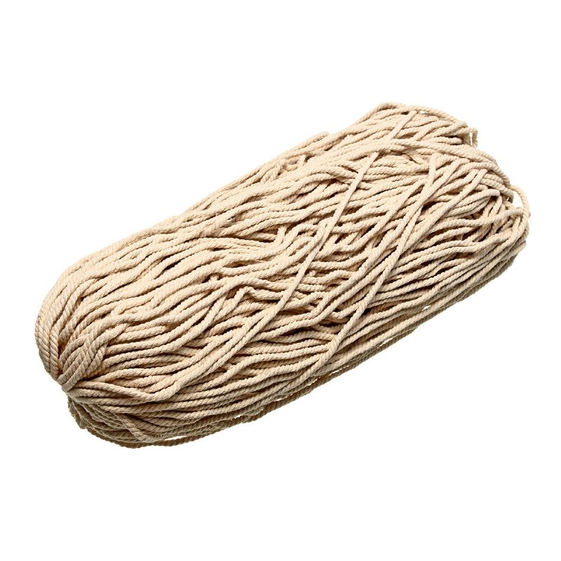 4/5/6 mm Makrametau Naturlig Beige Bomull Twisted Cord Håndverkshåndverk Nytt