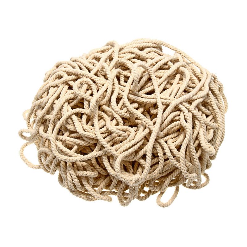 4/5/6 mm Makrametau Naturlig Beige Bomull Twisted Cord Håndverkshåndverk Nytt