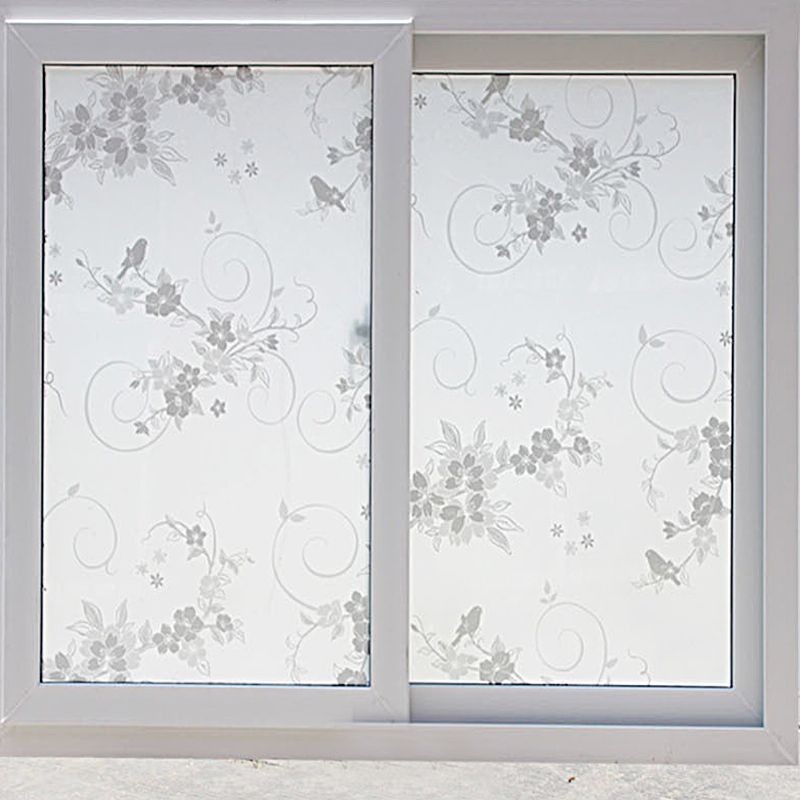 45*200cm Vanntett Frosted Baderom Vindu Glass Film Klistremerker Dekorasjoner