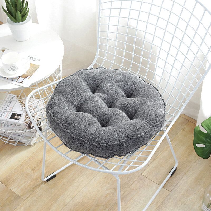 45 cm Diameter Tykk Rund Setepute Pp Bomullsfylling Sofa Stol Sitteunderlag Tatami Yoga Setematte