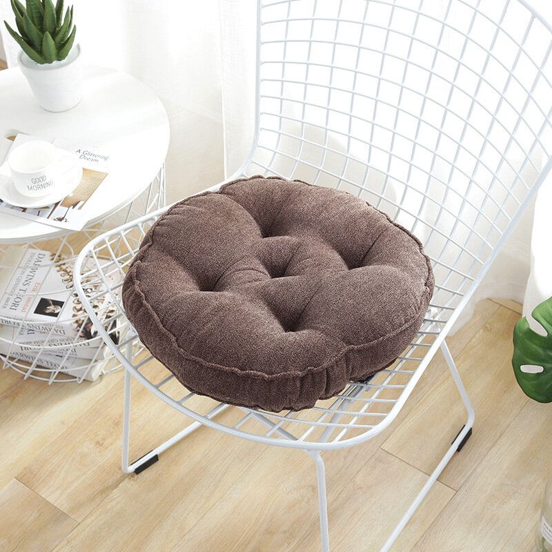 45 cm Diameter Tykk Rund Setepute Pp Bomullsfylling Sofa Stol Sitteunderlag Tatami Yoga Setematte