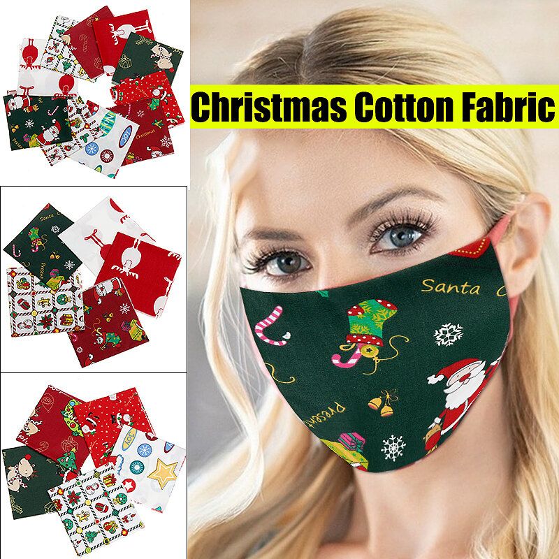 5/10 Stk Cartoon Christmas Series Twill Bomullsstoff Diy Håndlaget Patchwork Systoff