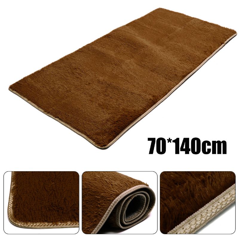 70x140cm Soverom Stue Myk Shaggy Anti-slip Teppe Absorberende Matte