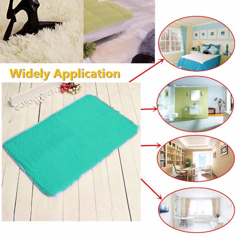 80x50cm Absrobent Shaggy Carpet Home Anti-slip Teppe Sovemyk Matte