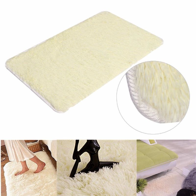 80x50cm Absrobent Shaggy Carpet Home Anti-slip Teppe Sovemyk Matte