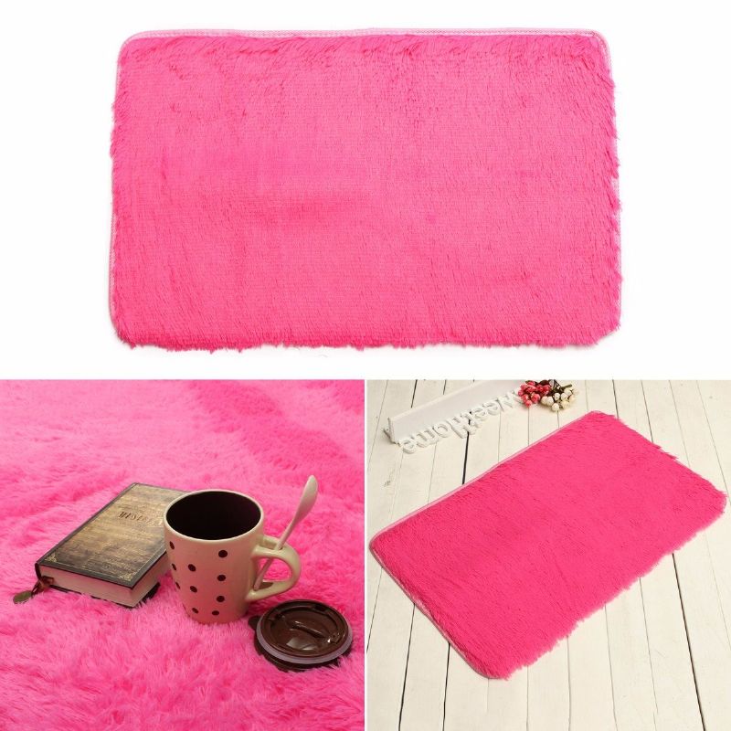 80x50cm Absrobent Shaggy Carpet Home Anti-slip Teppe Sovemyk Matte