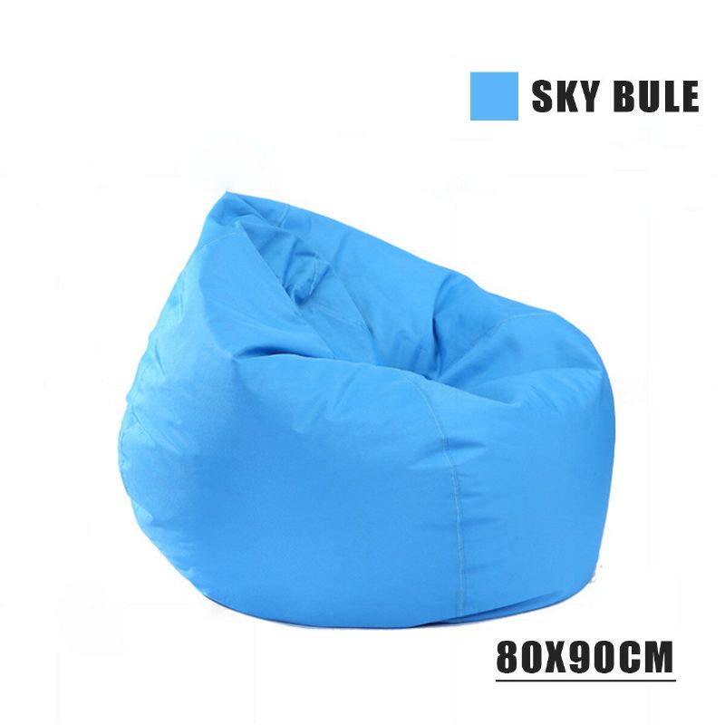 80x90cm Oxford Cloth Bean Bag Stoltrekk For Voksen Hjem Stue Gul Bag