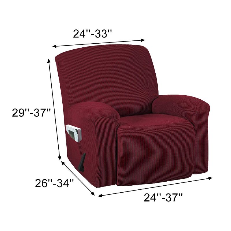 All-inclusive High Stretch Recliner Stoltrekk Vanntett Anti-skli Sofa Sliptrekk Vaskbar Møbelbeskytter 7 Farger