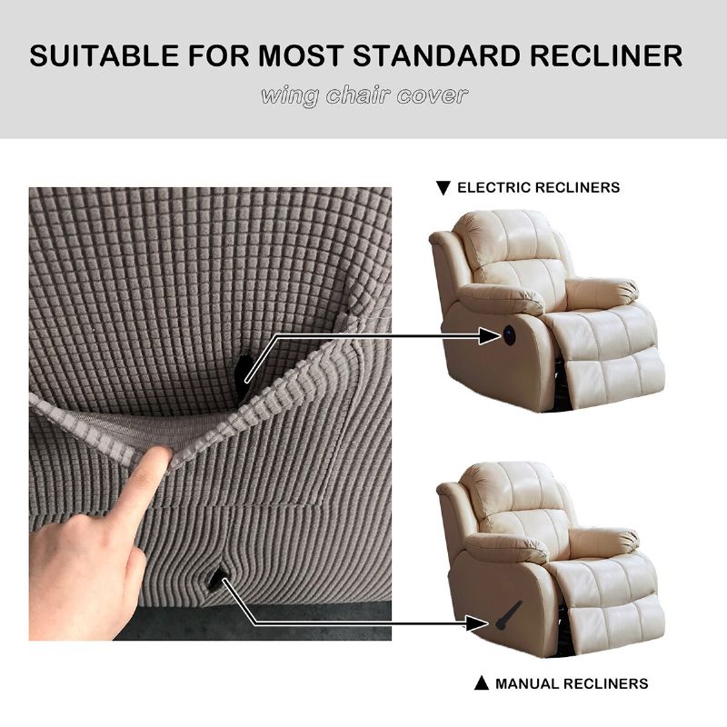 All-inclusive High Stretch Recliner Stoltrekk Vanntett Anti-skli Sofa Sliptrekk Vaskbar Møbelbeskytter 7 Farger