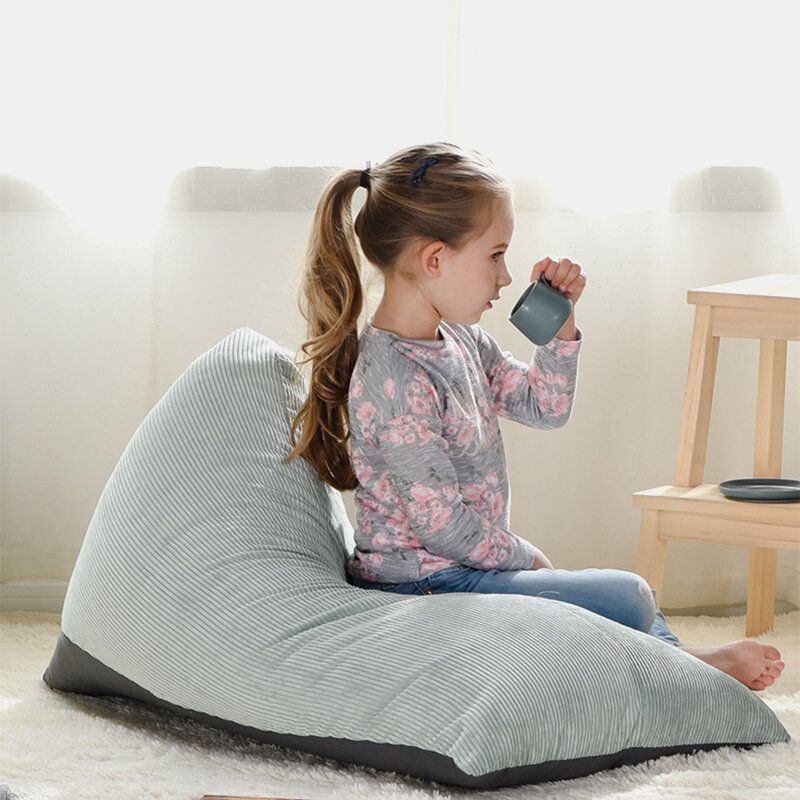 Barn Lazy Sofa Beanbag Soverom Stue Karnapp Avtagbar Epp Enkeltstol