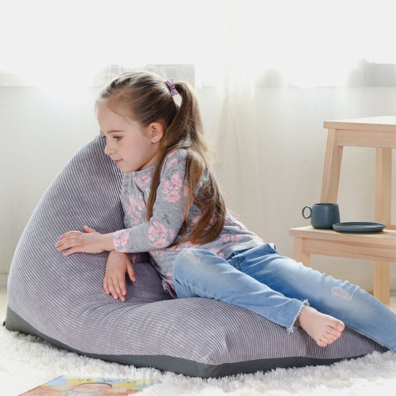 Barn Lazy Sofa Beanbag Soverom Stue Karnapp Avtagbar Epp Enkeltstol