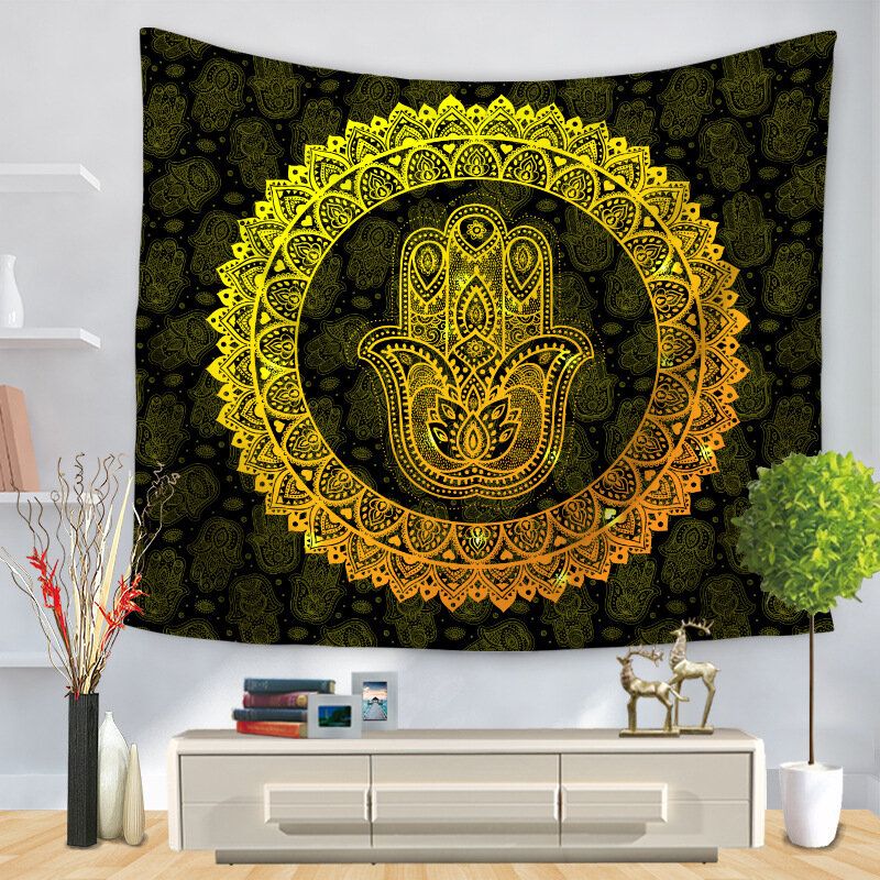 Bohemian Mandala Tarot Constellation Vegghengende Gobeliner Hjem Stue Art Decor Strandhåndklær