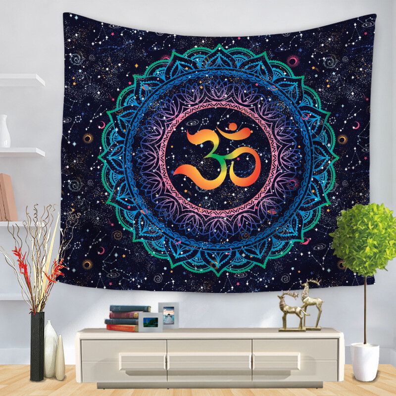 Bohemian Mandala Tarot Constellation Vegghengende Gobeliner Hjem Stue Art Decor Strandhåndklær