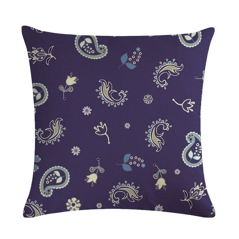 Bohemian Putetrekk Creative Printed Lin Bomulls Hjemmesofa Dekor