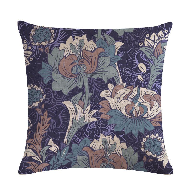 Bohemian Putetrekk Creative Printed Lin Bomulls Hjemmesofa Dekor