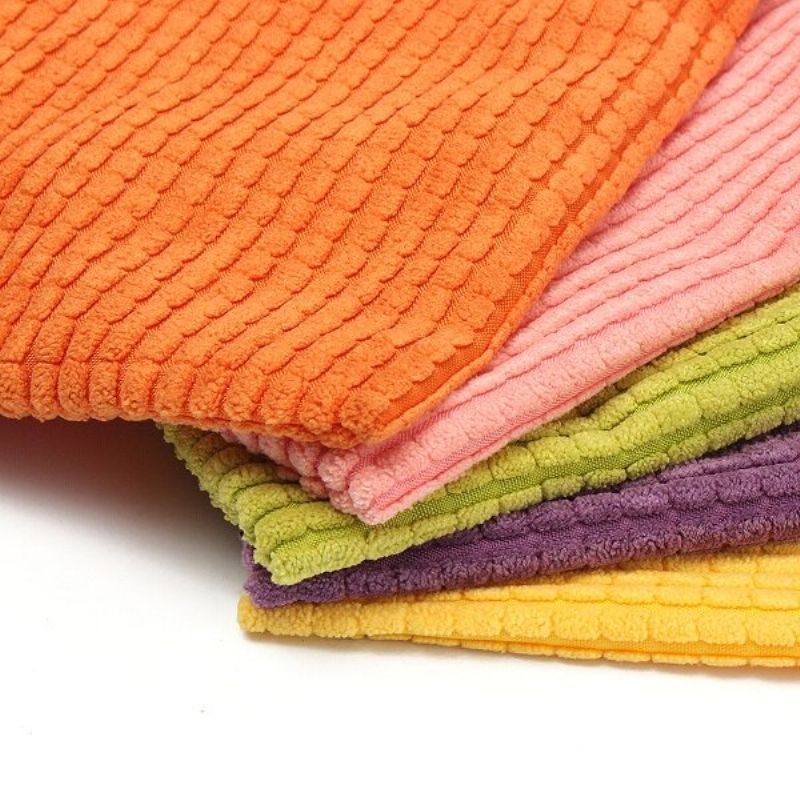 Firkantet Candy Color Corn Putetrekk Corduroy Kontor Ryggpute Home Decor