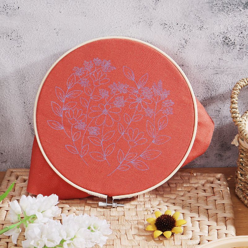 Gjør-det-selv-bånd Broderi For Nybegynnere Praktiske Sett Håndarbeid Floral Korssting Veggmaleri Kunst Home Decor Set