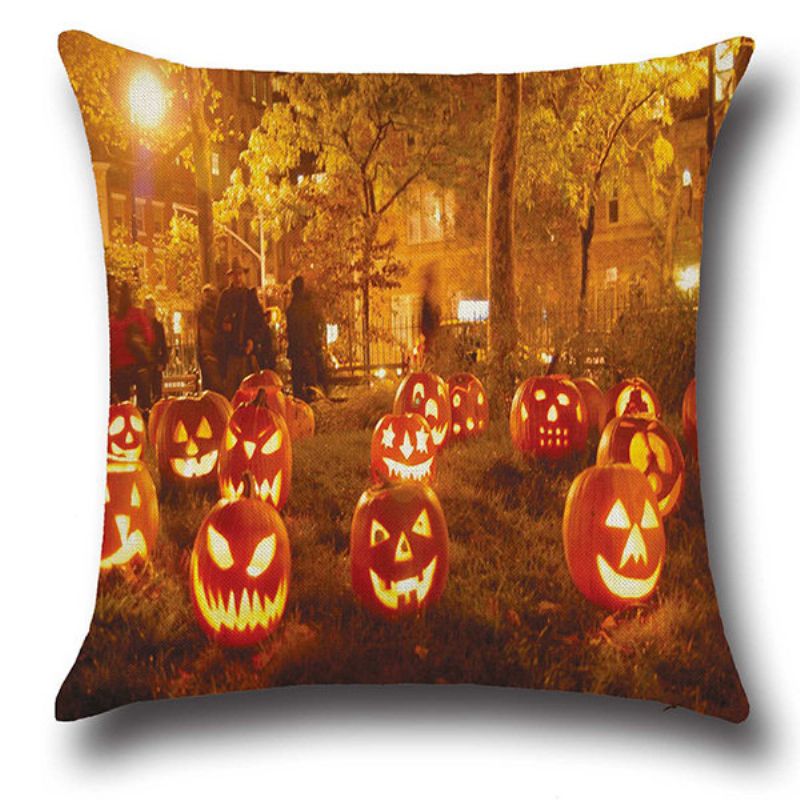 Halloween Party Sovesofa Bilputetrekk Home Decor Gresskar Putetrekk