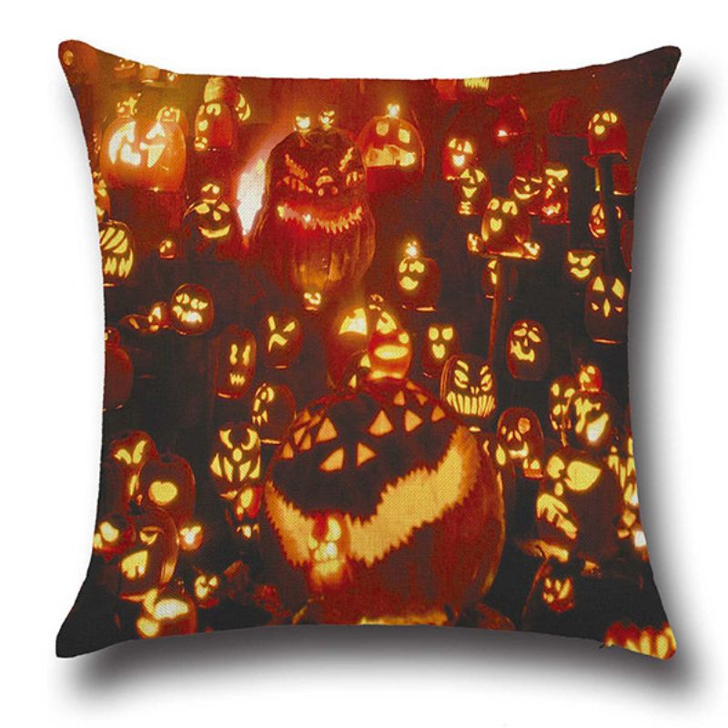 Halloween Party Sovesofa Bilputetrekk Home Decor Gresskar Putetrekk