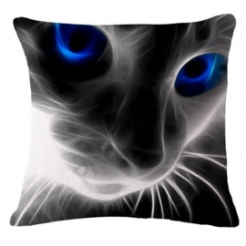 Honana 45x45cm Home Decoration 3d Animal Fluorescence 6 Valgfrie Mønstre Bomull Lin Putetrekk