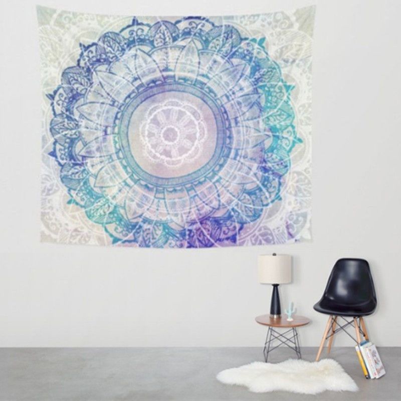 Indisk Bohemsk Mandala-teppe Mandala Veggteppe Wallcover Sengetepper Home Decor