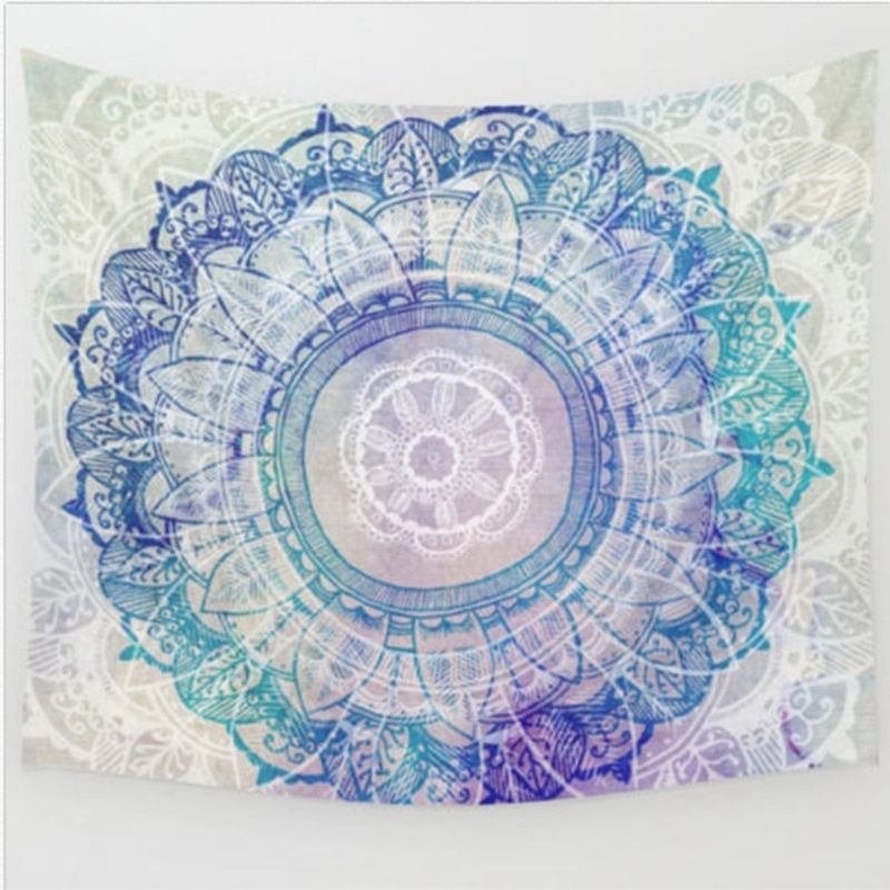 Indisk Bohemsk Mandala-teppe Mandala Veggteppe Wallcover Sengetepper Home Decor