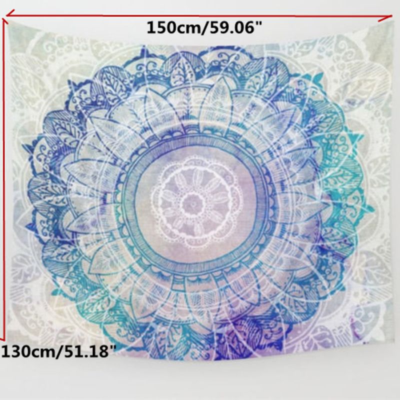 Indisk Bohemsk Mandala-teppe Mandala Veggteppe Wallcover Sengetepper Home Decor