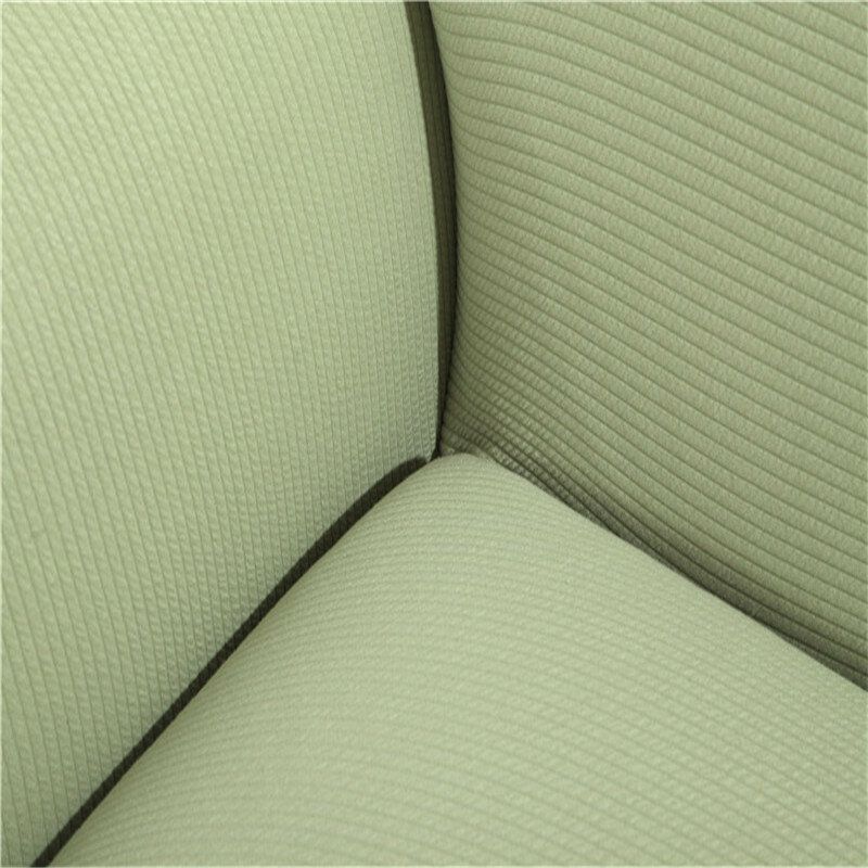 Jacquard Tykkede Strikkede Sofatrekk Polyester Spandex Stoff Slipcovers Ensfarget