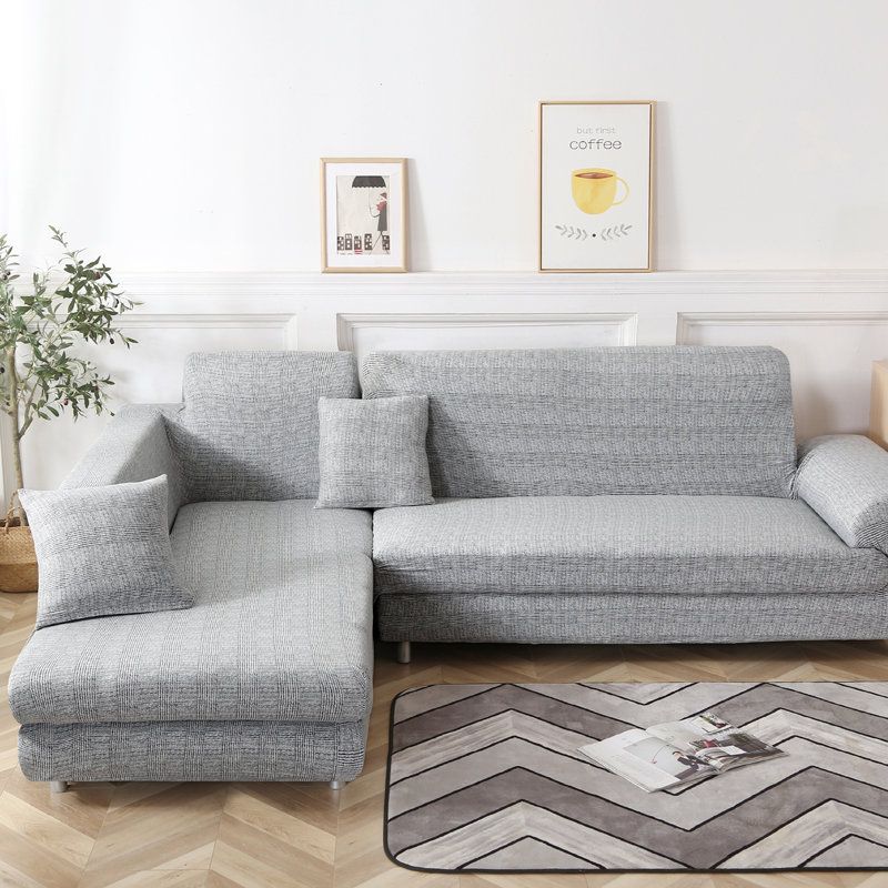 Kcasa 1/2/3/4 Setetrekk Elastisk Sofa Sofatrekk Lenestol Sliptrekk For Stue Kjøkken