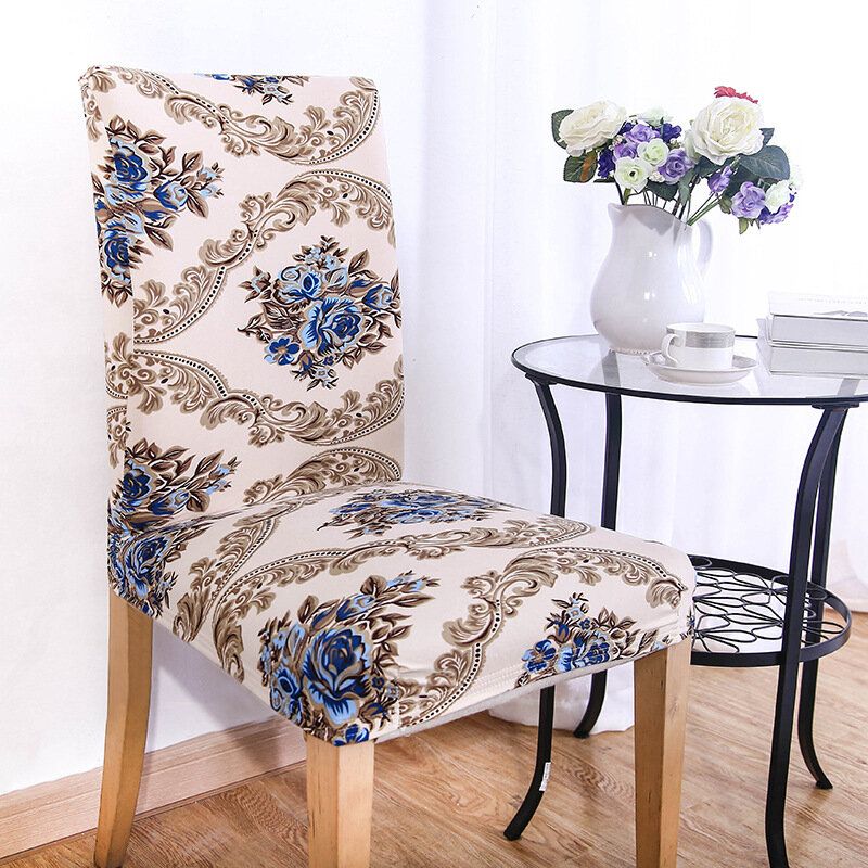 Kcasa Wx-pp3 Elegant Flower Elastisk Stretch Stol Setetrekk Spisestue Hjem Bryllupsdekor