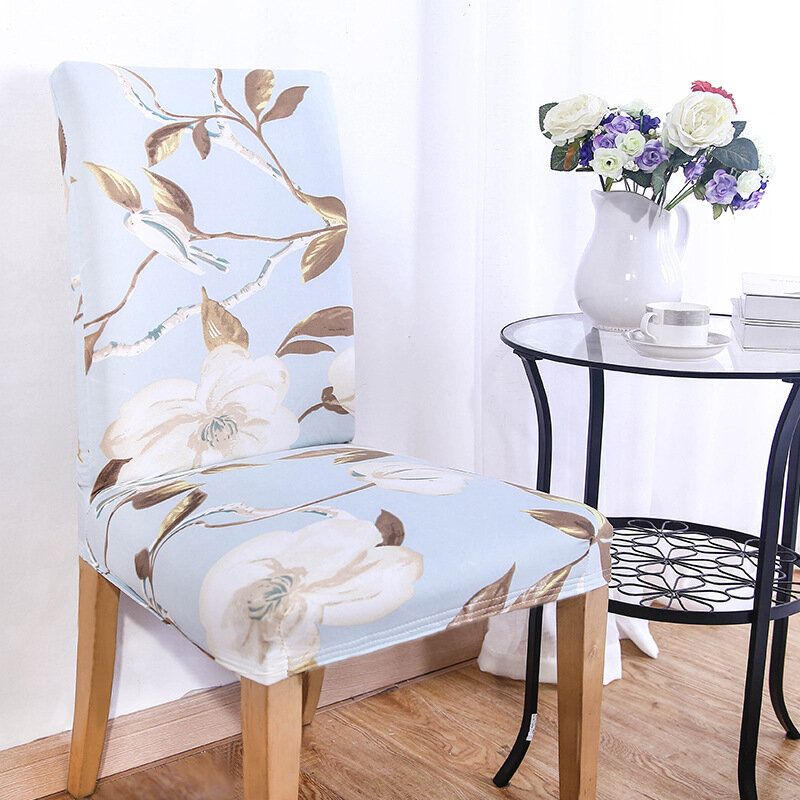 Kcasa Wx-pp3 Elegant Flower Elastisk Stretch Stol Setetrekk Spisestue Hjem Bryllupsdekor