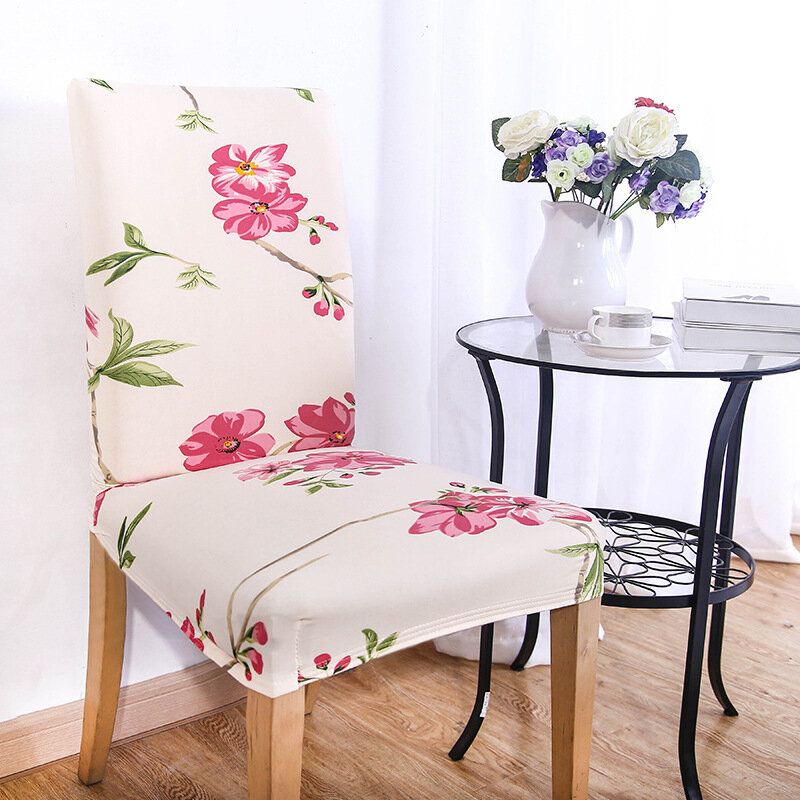 Kcasa Wx-pp3 Elegant Flower Elastisk Stretch Stol Setetrekk Spisestue Hjem Bryllupsdekor