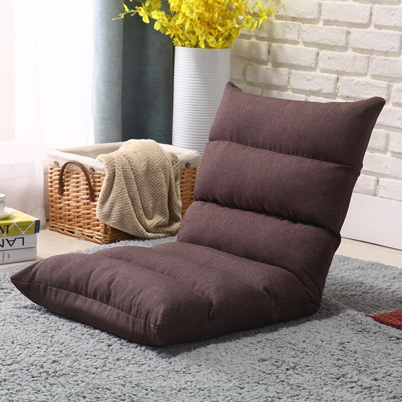 Lazy Sofa Tatami Seng Folding Tilbake Enkelt Soverom Liten Rom Balkong Nettstol