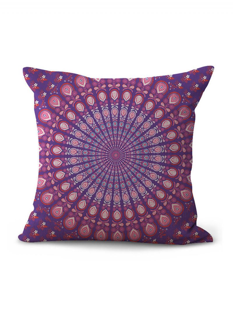 Mandala Polyester Putetrekk Bohemian Geometric Elephant Hjem Dekorativ