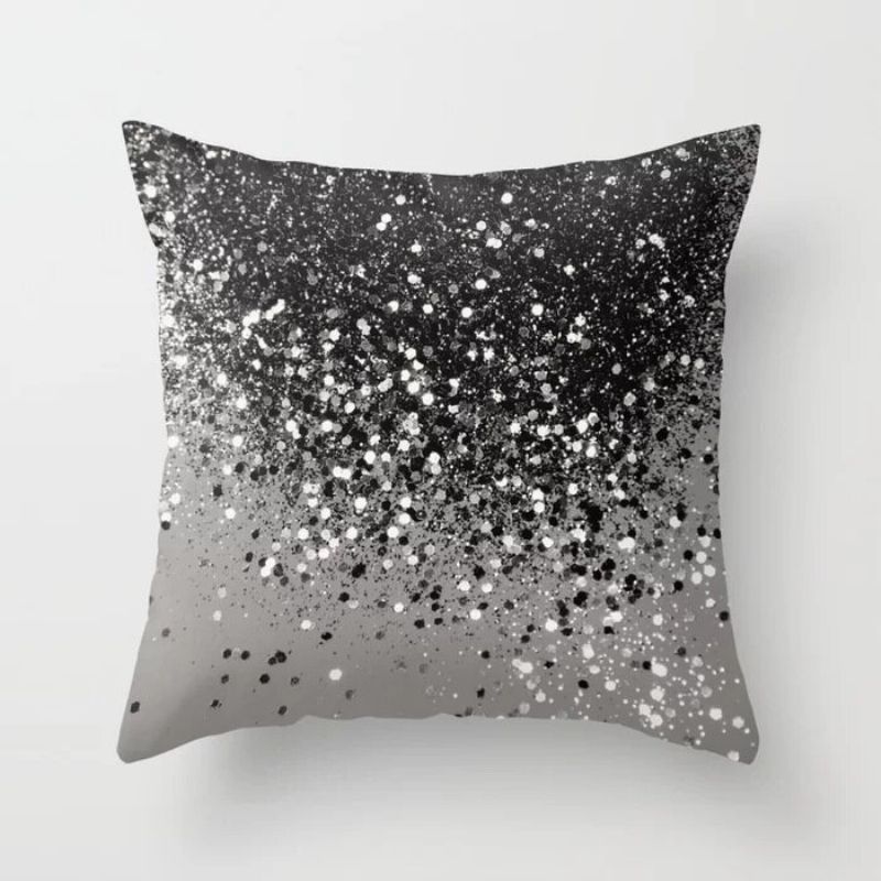 Modern Nordic Ins Enkel Gradient Shiny Putetrekk Bomull Lin Sofa Hjem Bil